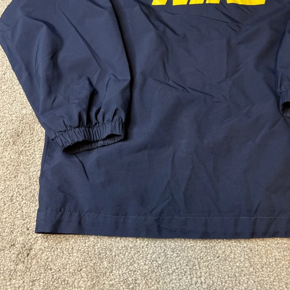 vtg y2k Nike jacket boys large Navy Yellow‎ Lined Track Jacket Zip Up Athletic